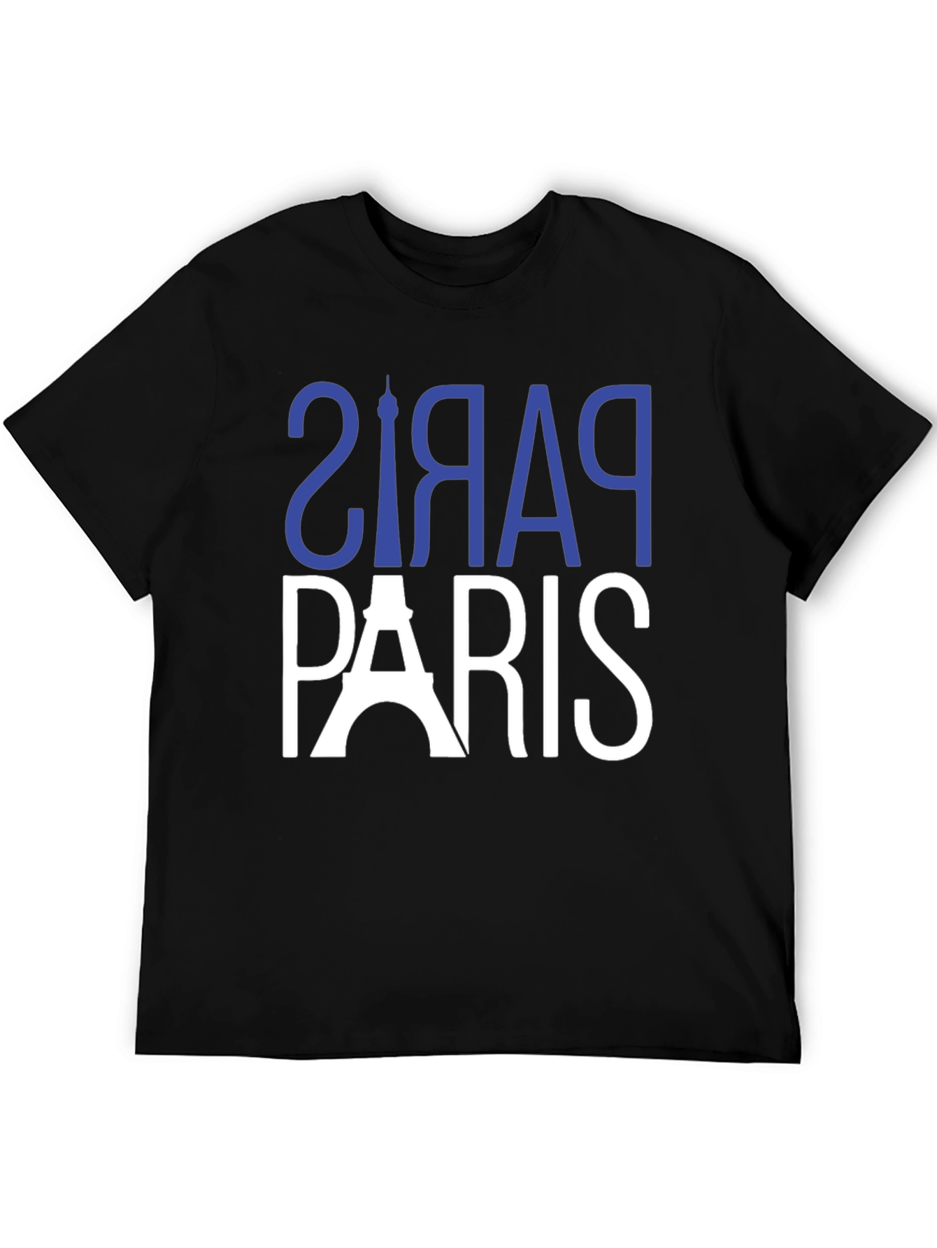Paris Graphic Tee - Black Cotton T-Shirt