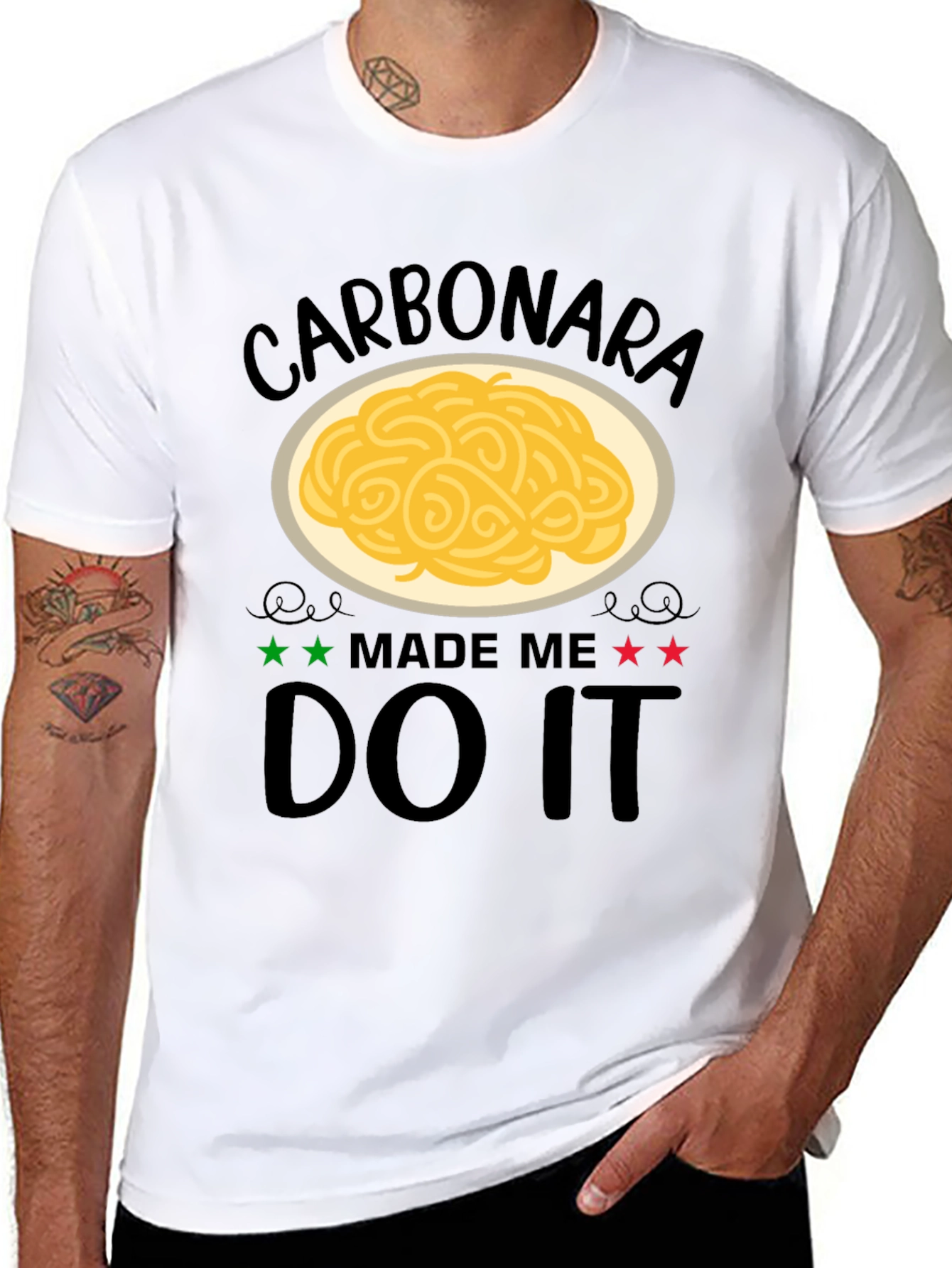 Carbonara Made Me Do It T-Shirt