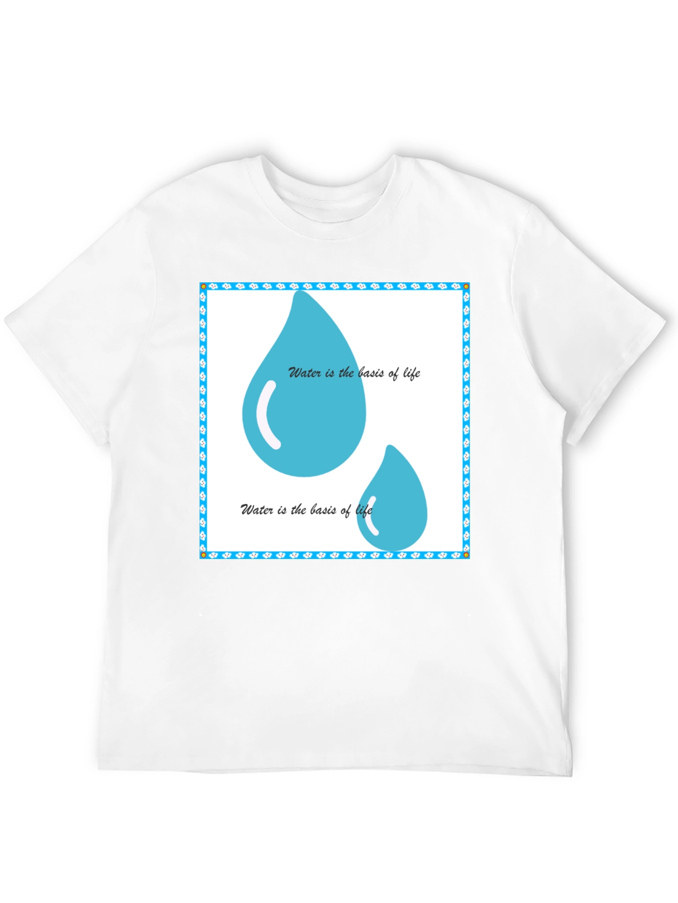 Water is the Basis of Life Black T-Shirt