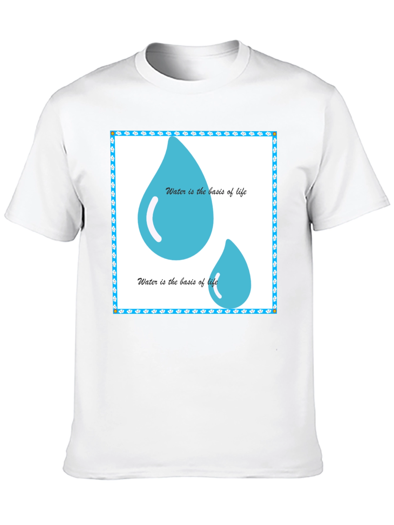 Water is the Basis of Life Black T-Shirt