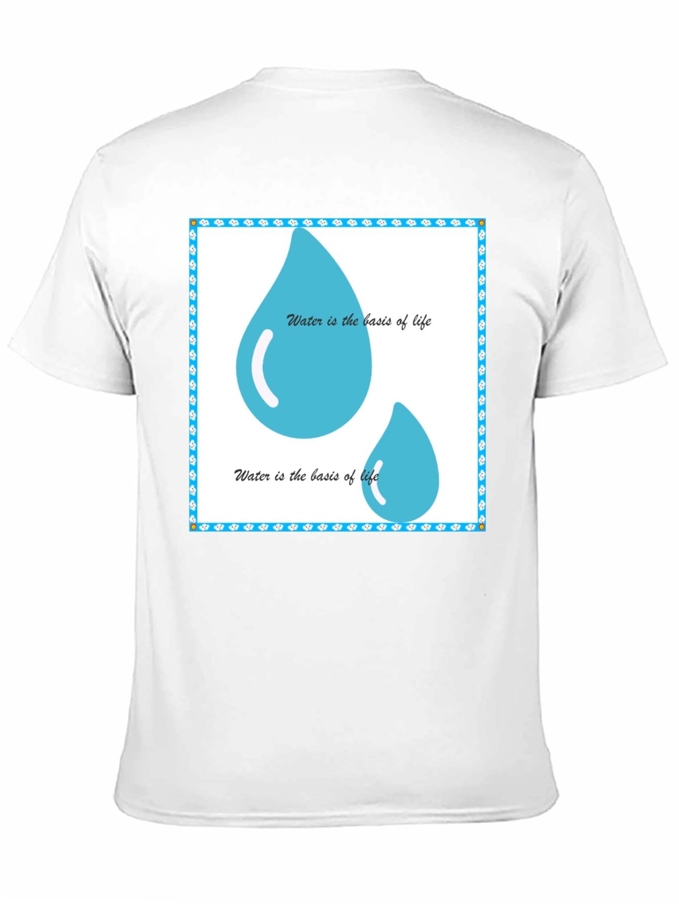 Water is the Basis of Life Black T-Shirt