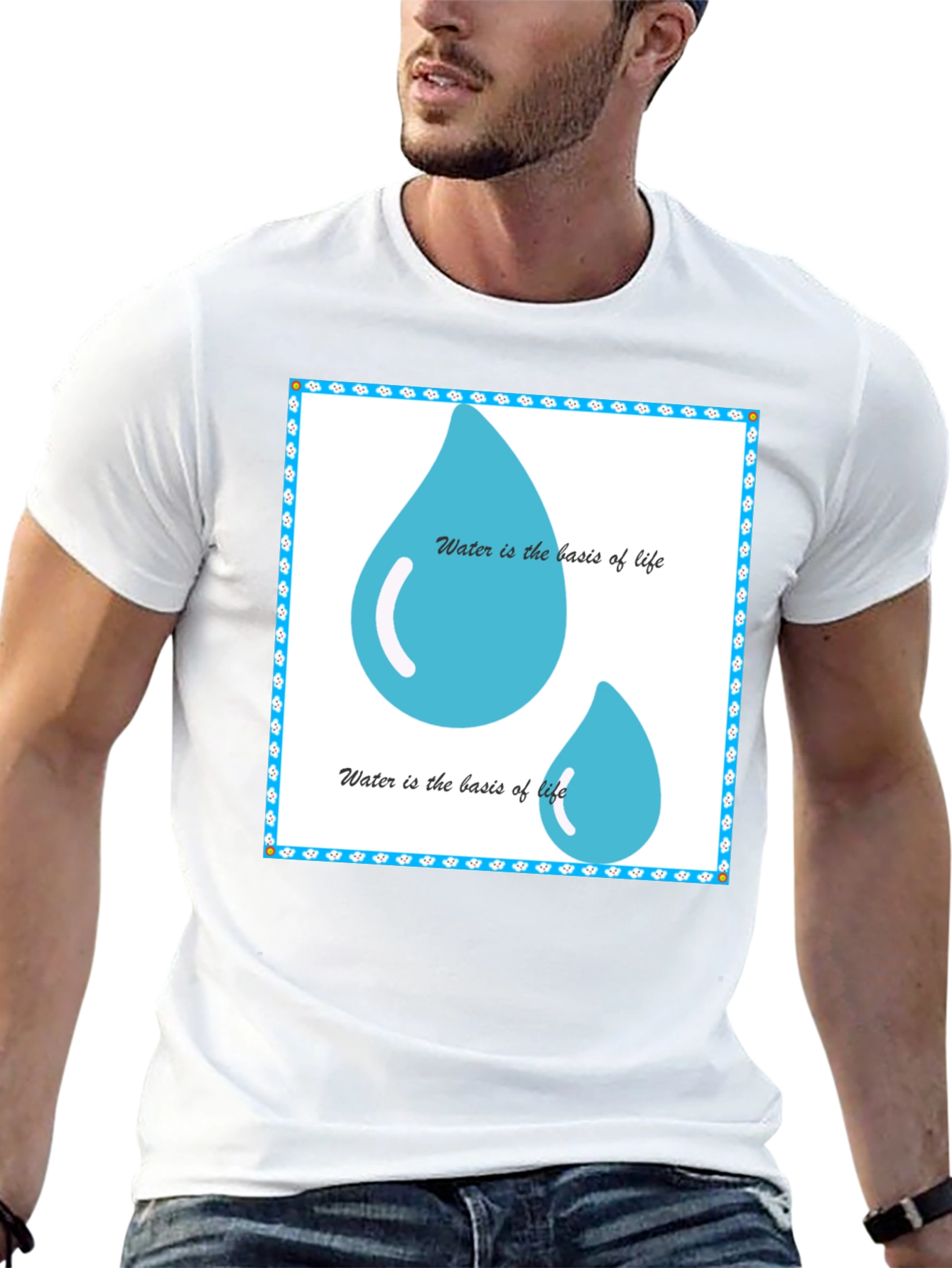Water is the Basis of Life Black T-Shirt