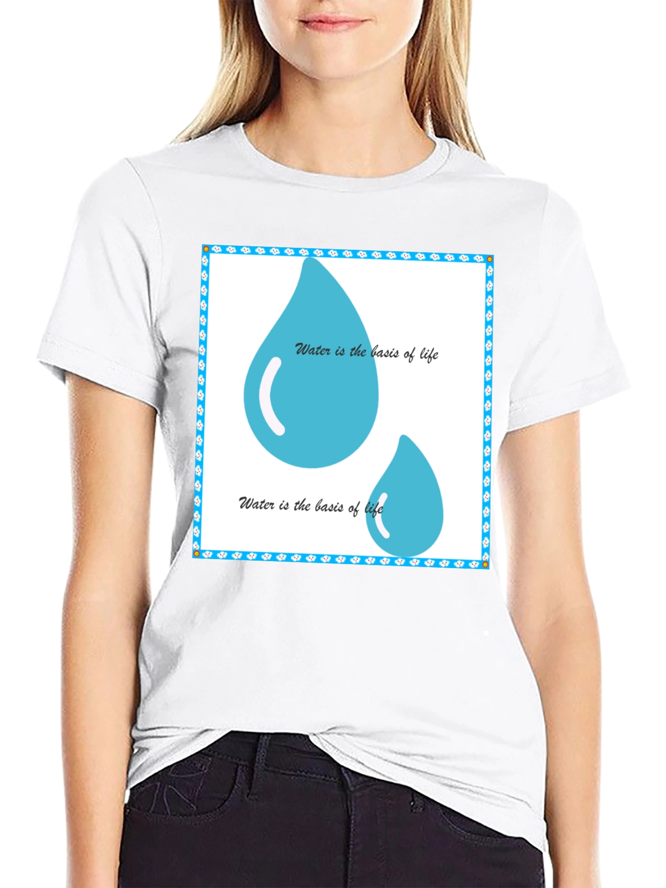 Water is the Basis of Life Black T-Shirt