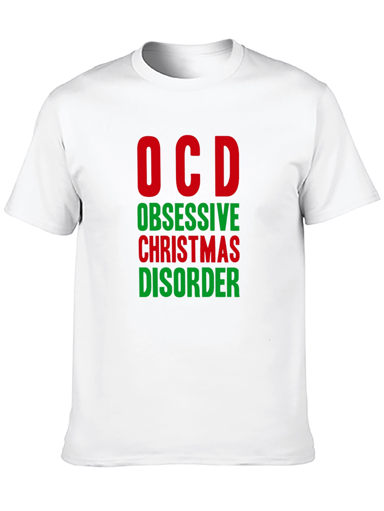 OCD Obsessive Christmas Disorder Funny T-Shirt