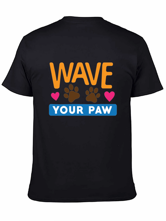 Wave Your Paw Graphic Tee - Cute Dog Lover T-Shirt