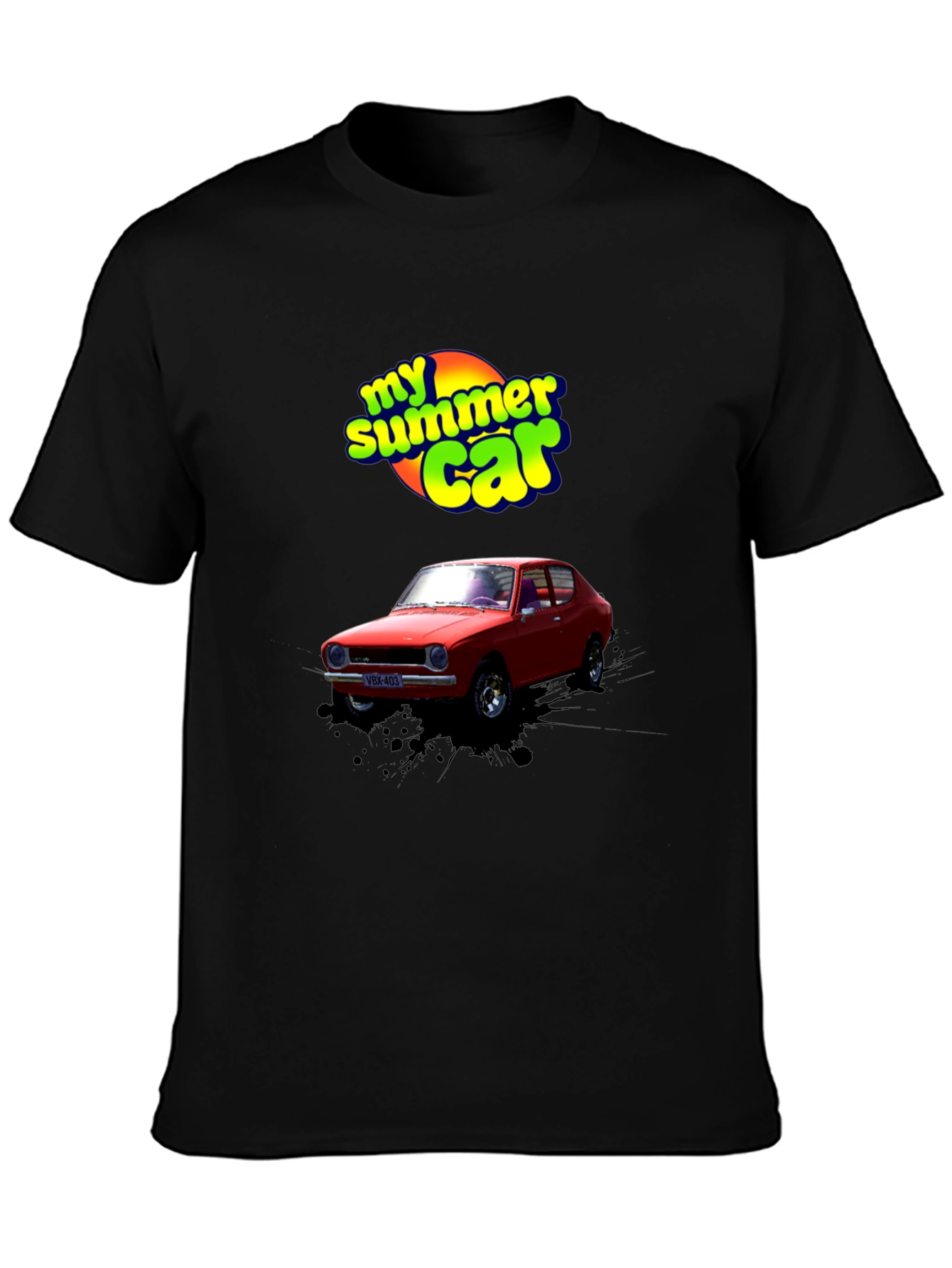 My Summer Car Graphic T-Shirt - Black