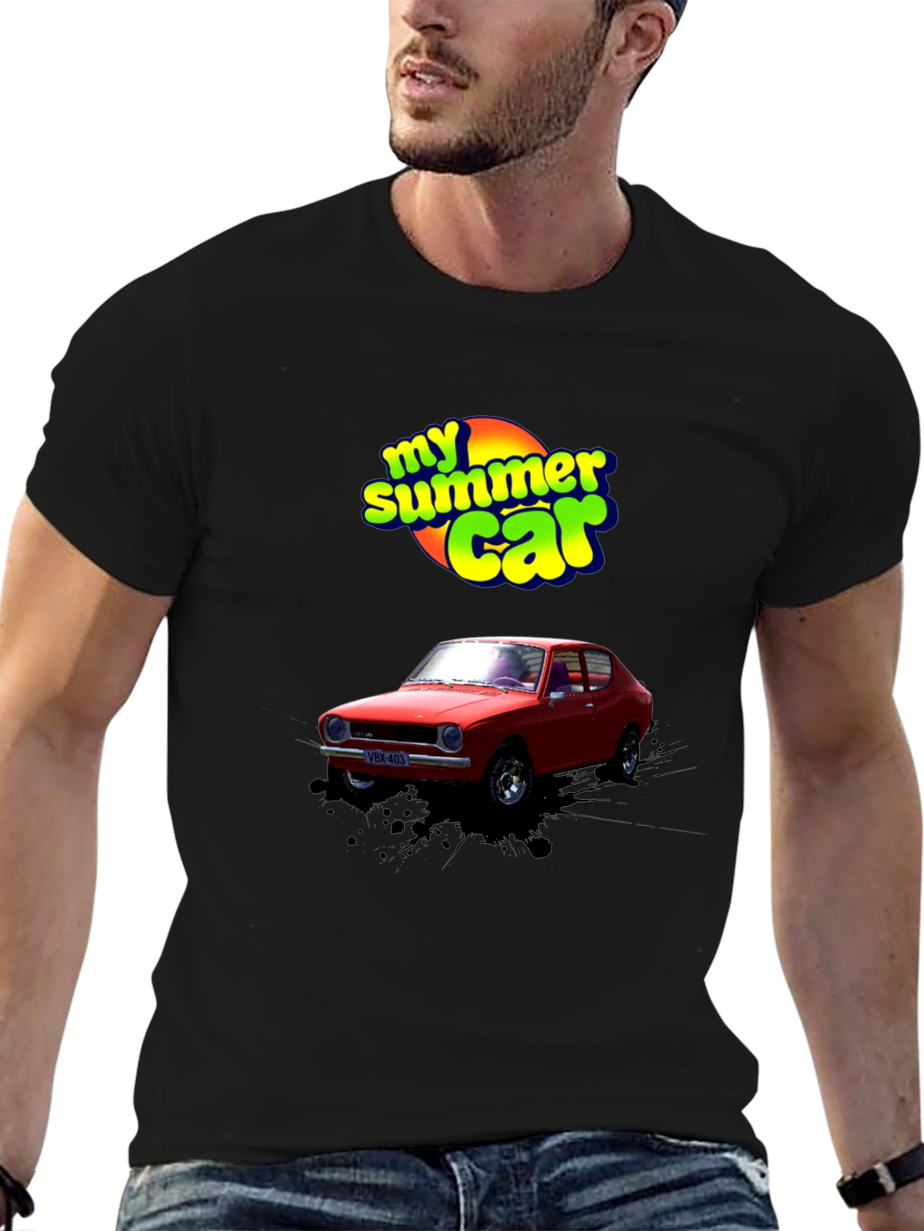 My Summer Car Graphic T-Shirt - Black