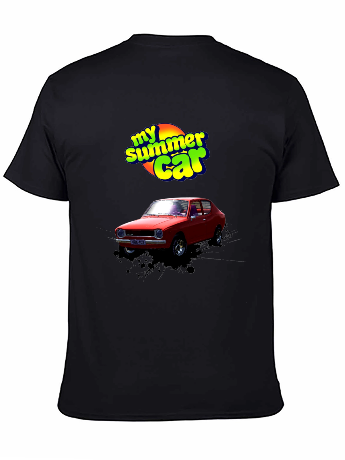 My Summer Car Graphic T-Shirt - Black