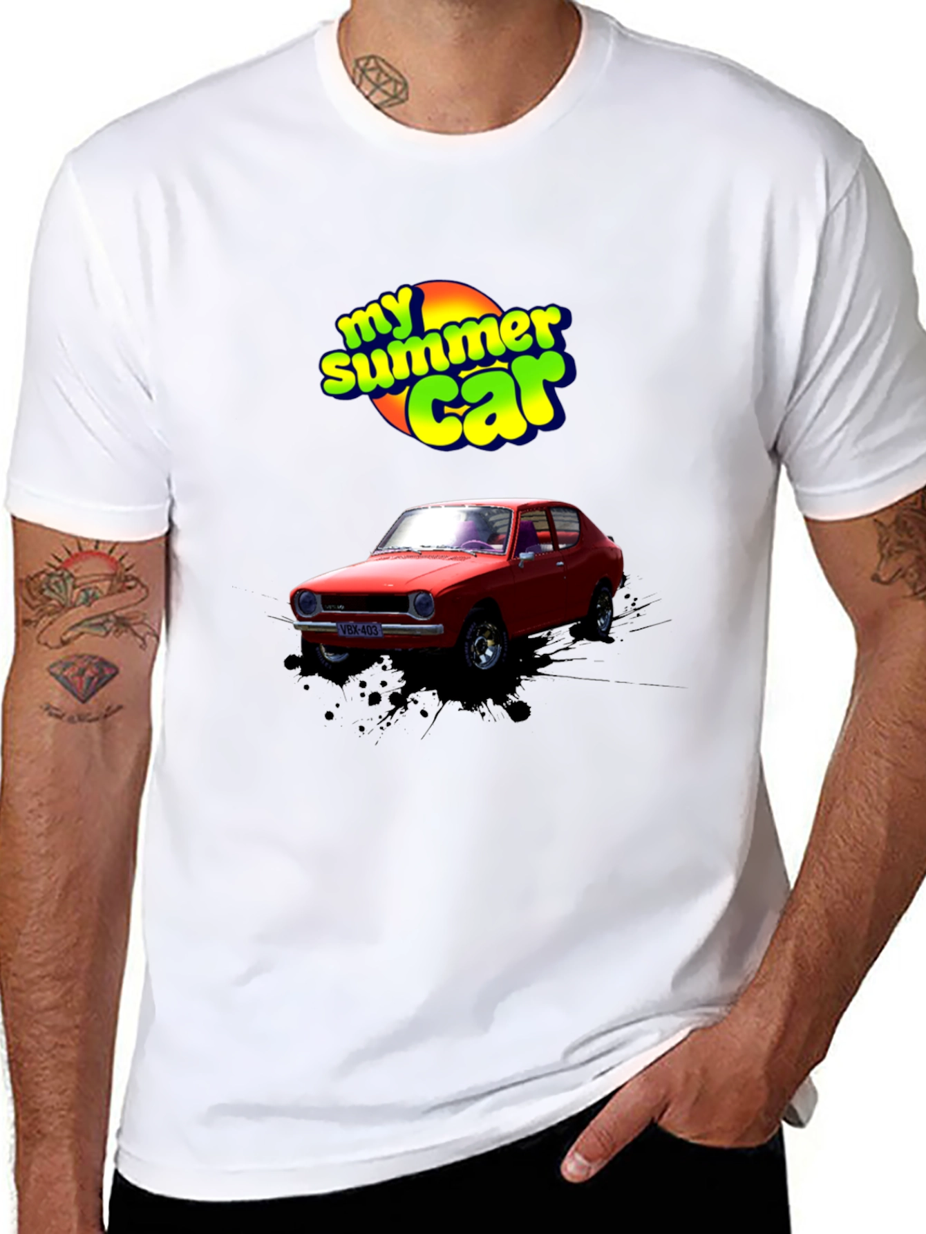 My Summer Car Graphic T-Shirt - Black