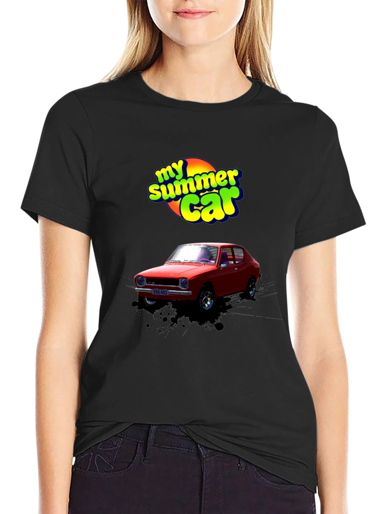 My Summer Car Graphic T-Shirt - Black