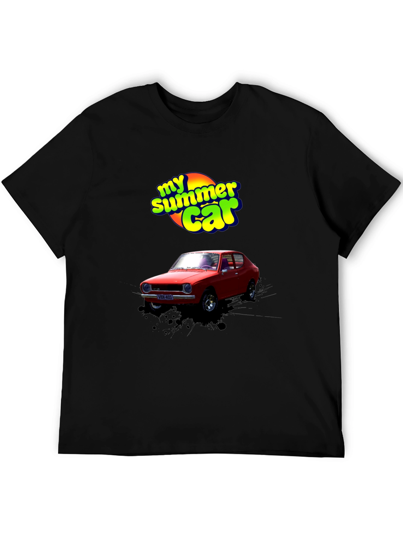 My Summer Car Graphic T-Shirt - Black
