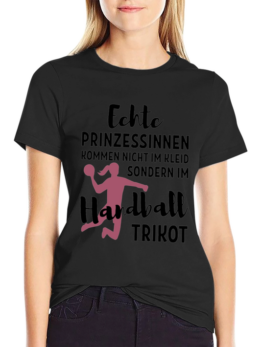 Handball Princess T-Shirt - Black Cotton Tee