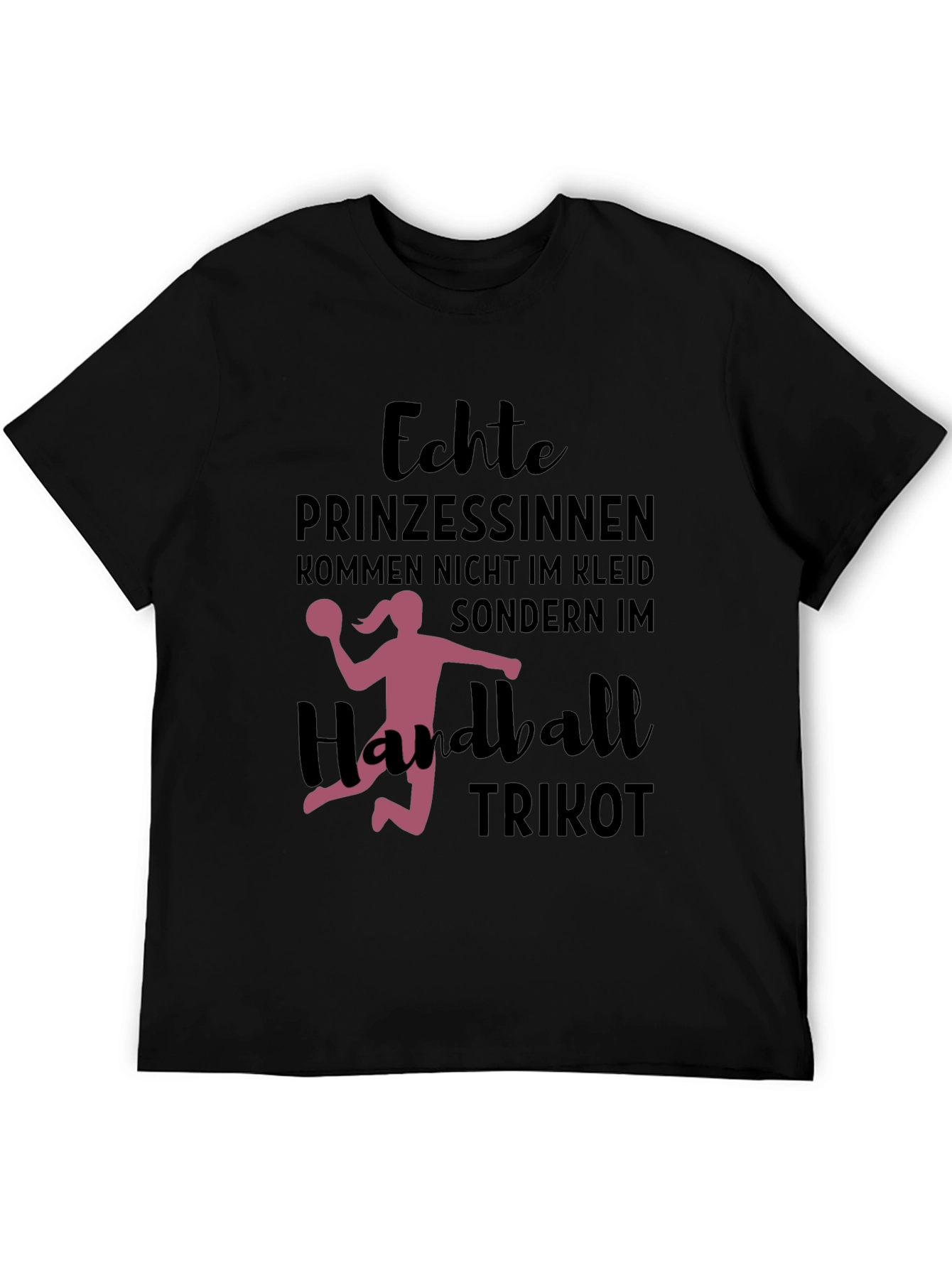 Handball Princess T-Shirt - Black Cotton Tee