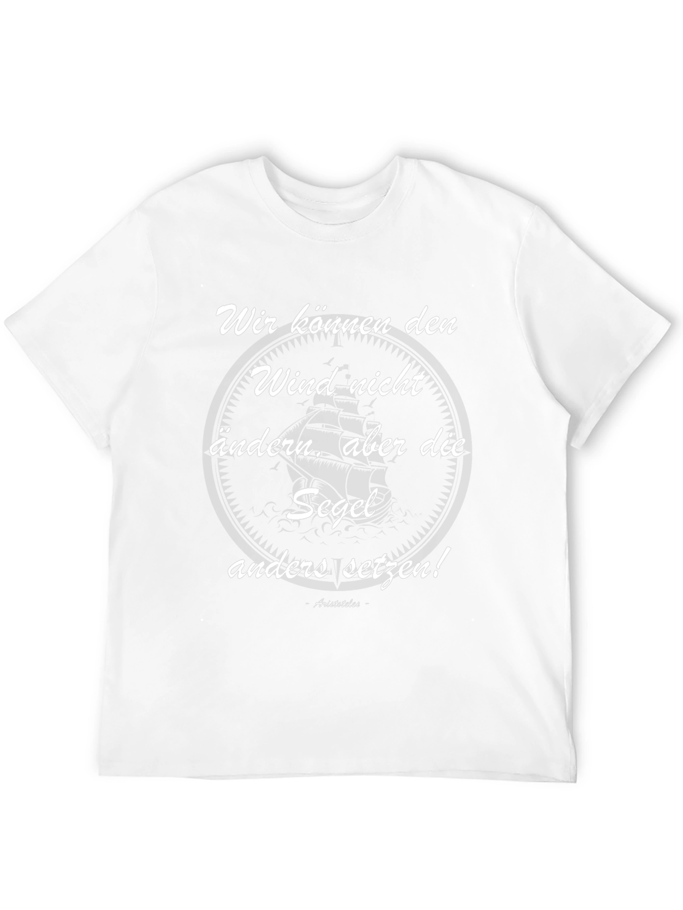 Sailing Quote T-Shirt - Set Your Sails