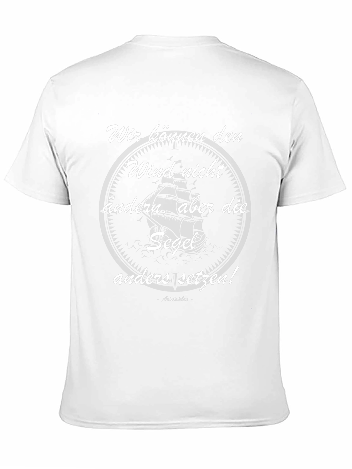 Sailing Quote T-Shirt - Set Your Sails