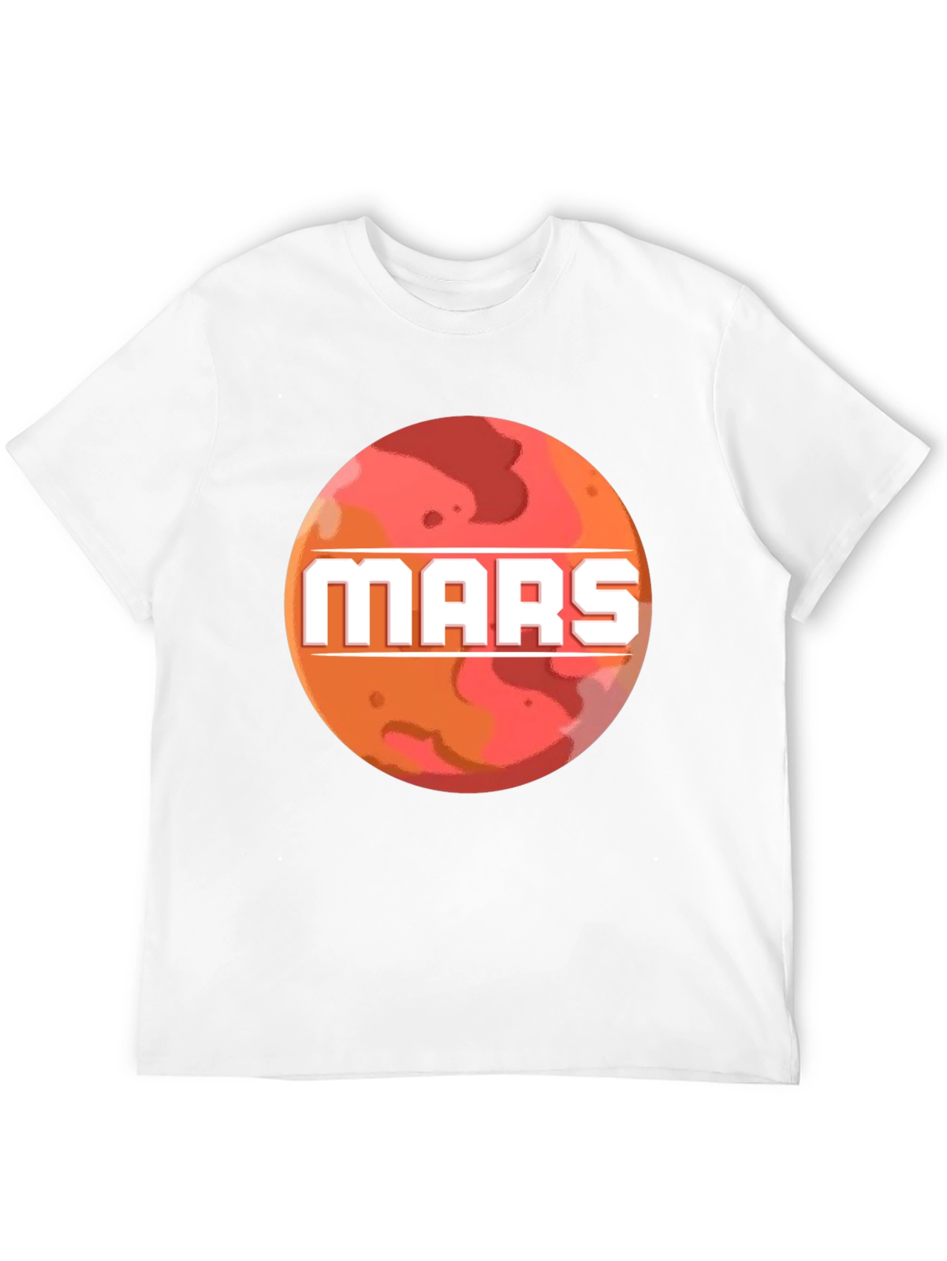 Mars Planet Graphic T-Shirt - Space Exploration Tee