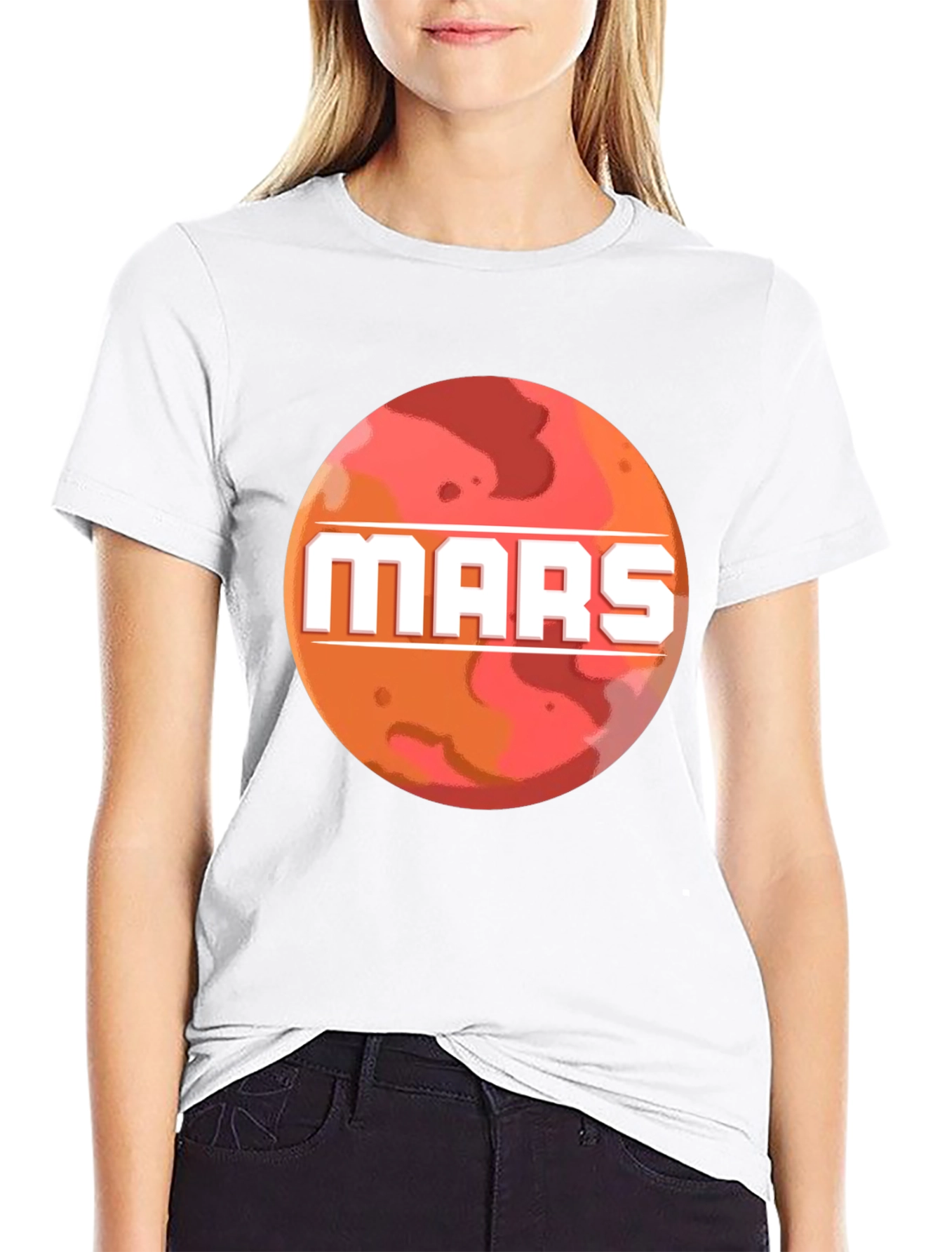 Mars Planet Graphic T-Shirt - Space Exploration Tee