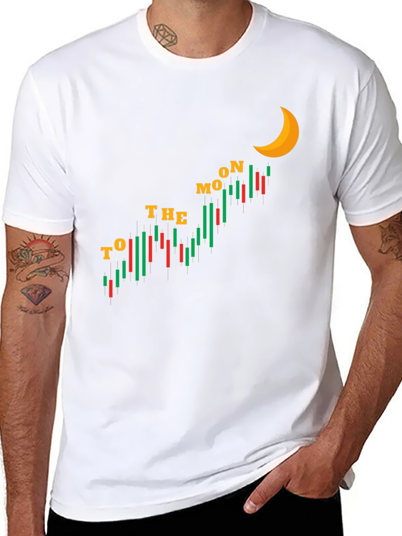 To The Moon Stock Market T-Shirt