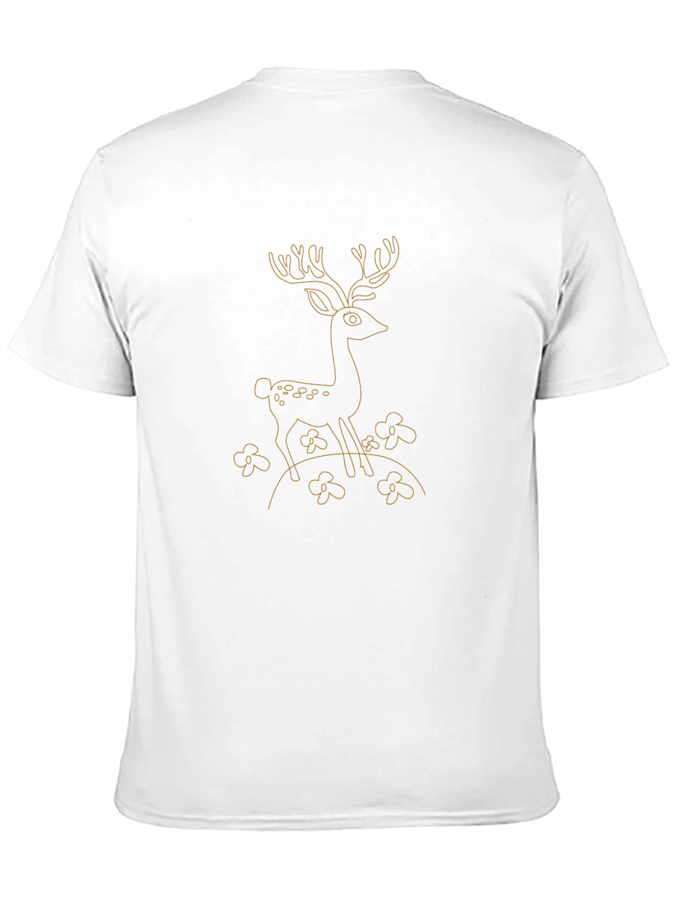 Deer Graphic Black T-Shirt - Casual Style