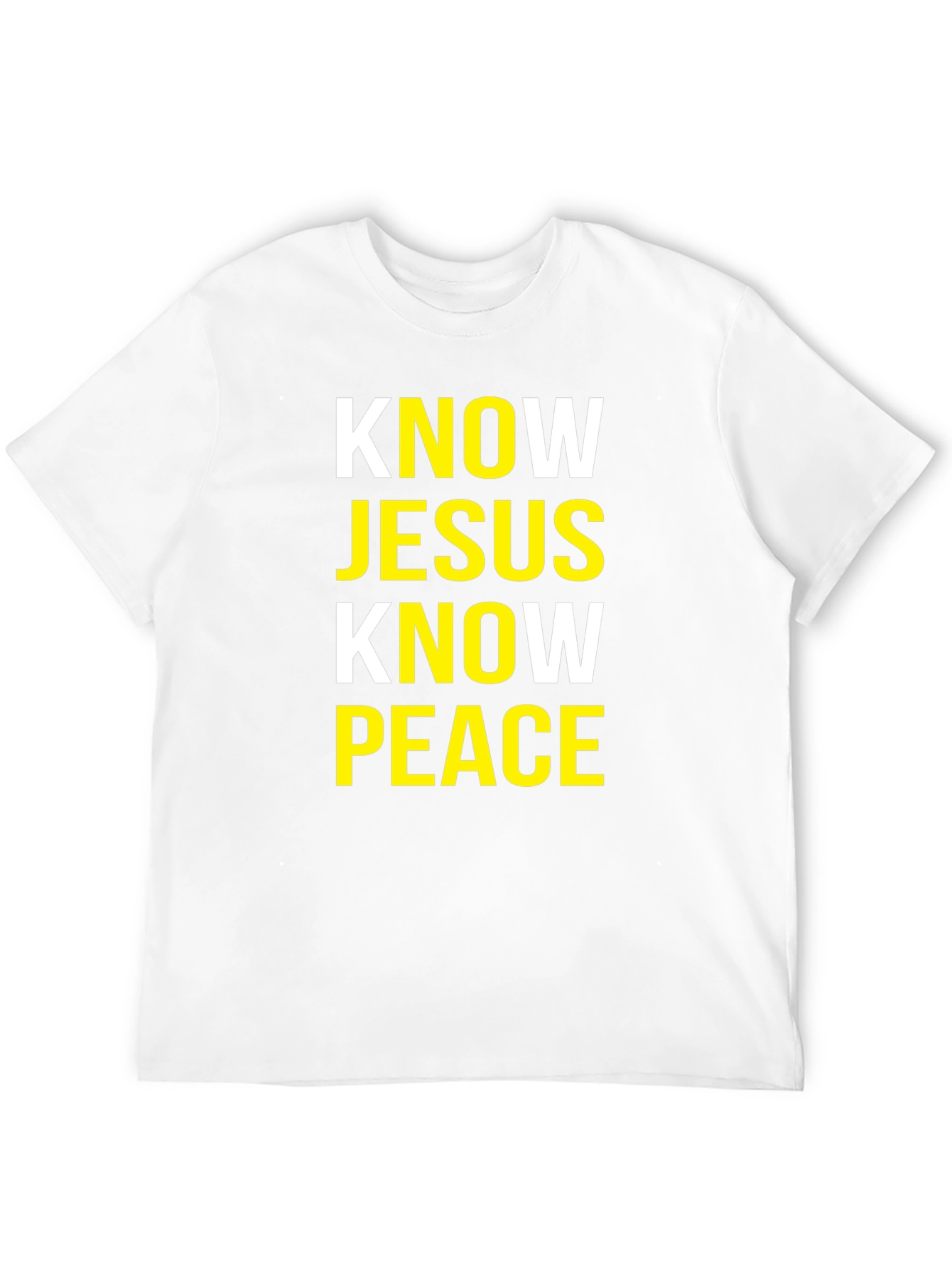 Know Jesus Know Peace Black T-Shirt