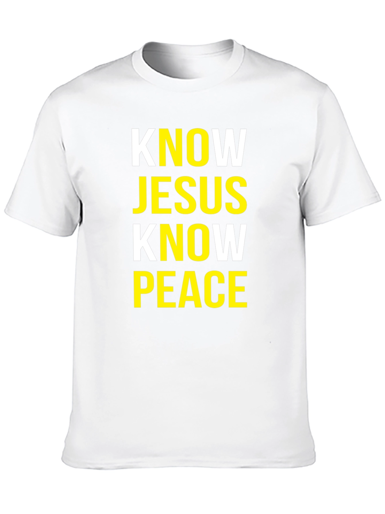 Know Jesus Know Peace Black T-Shirt