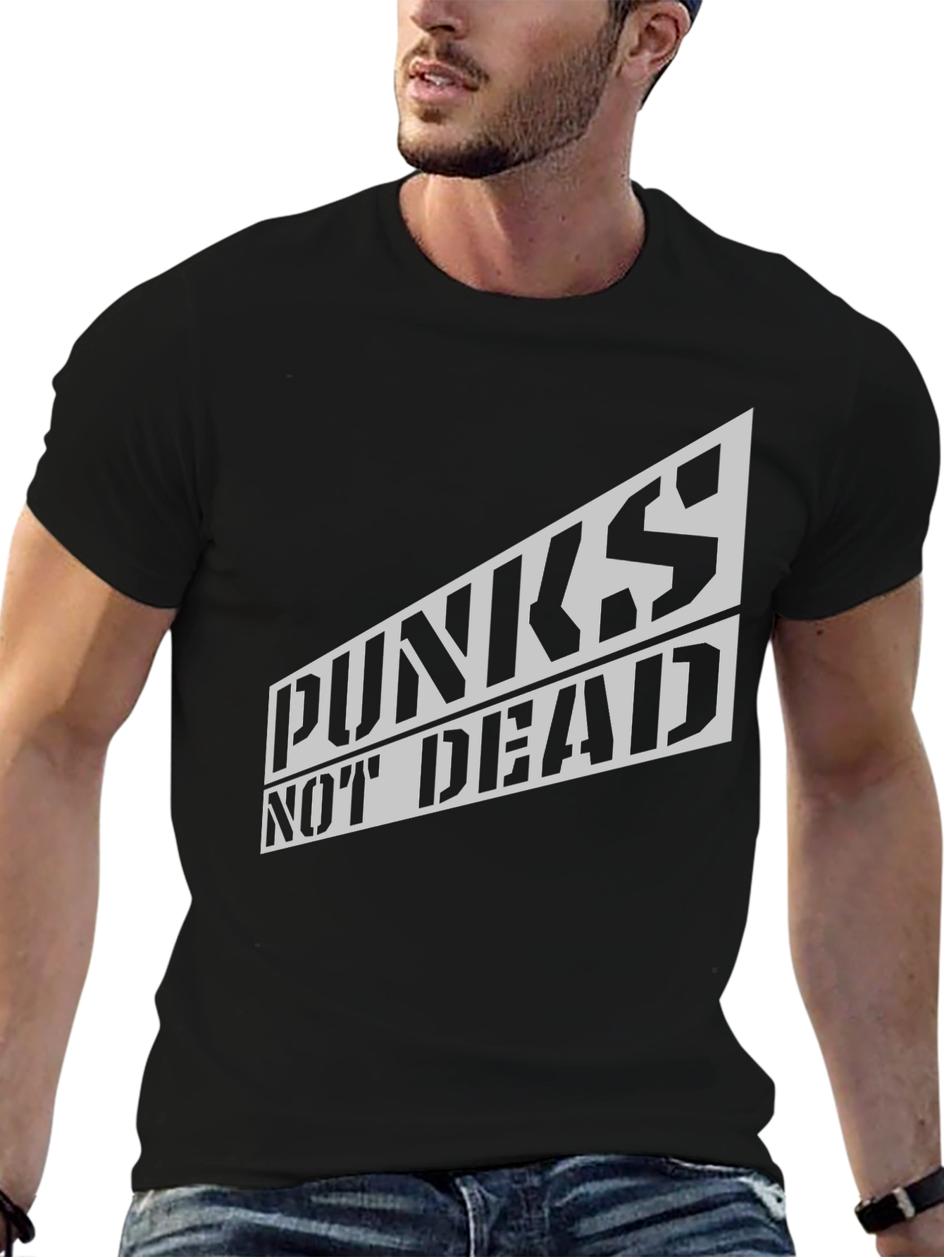 Punks Not Dead Graphic Black T-Shirt