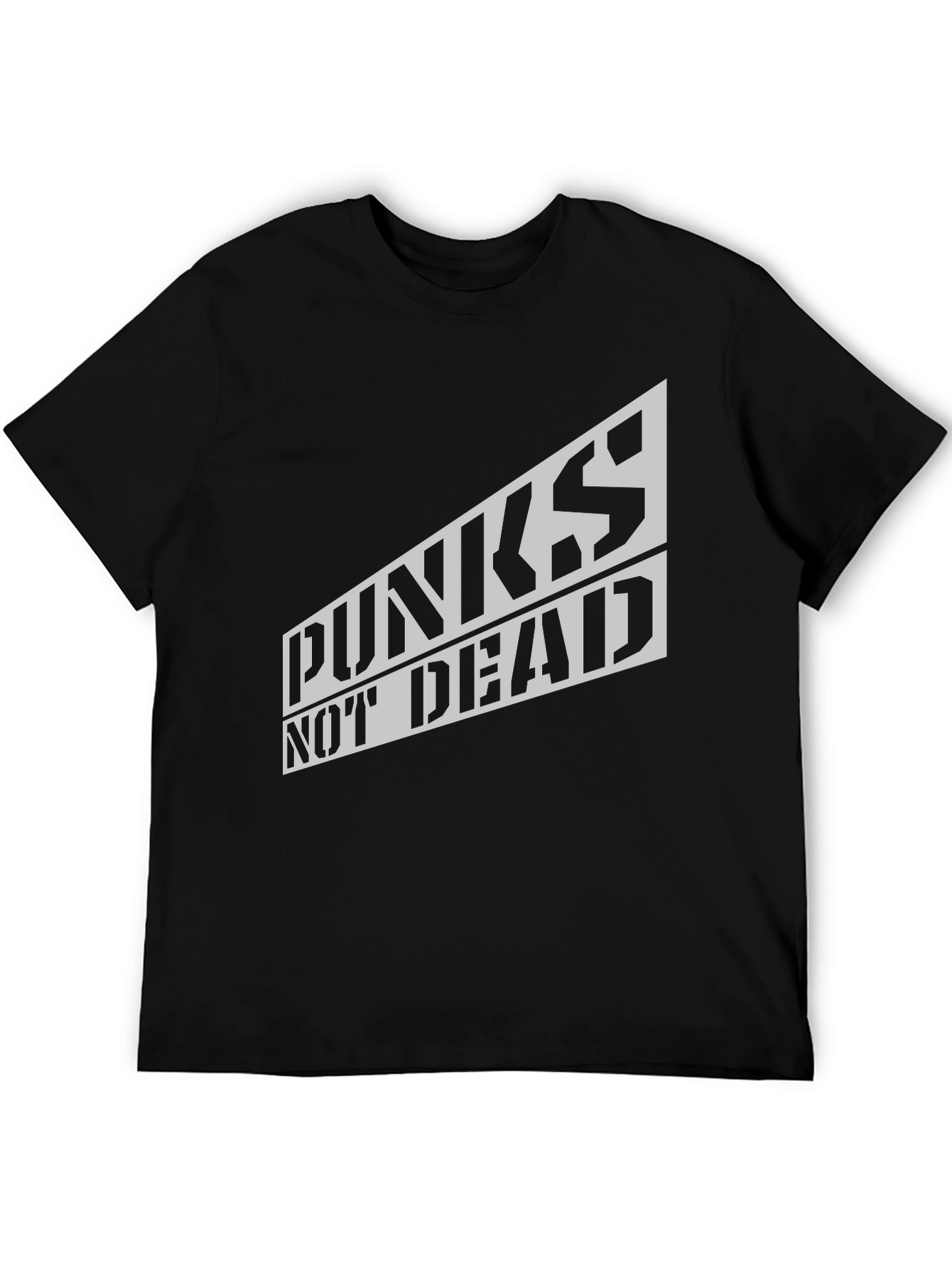 Punks Not Dead Graphic Black T-Shirt