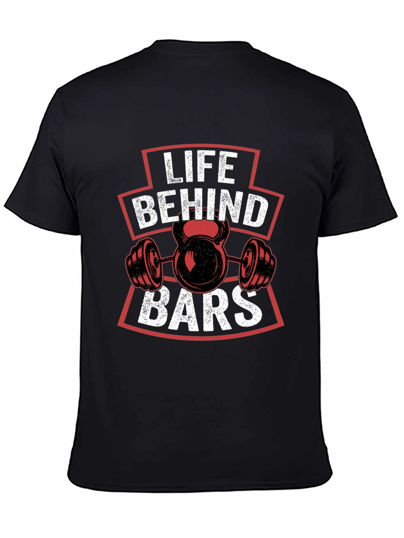 Life Behind Bars Gym T-Shirt Workout Fitness Tee