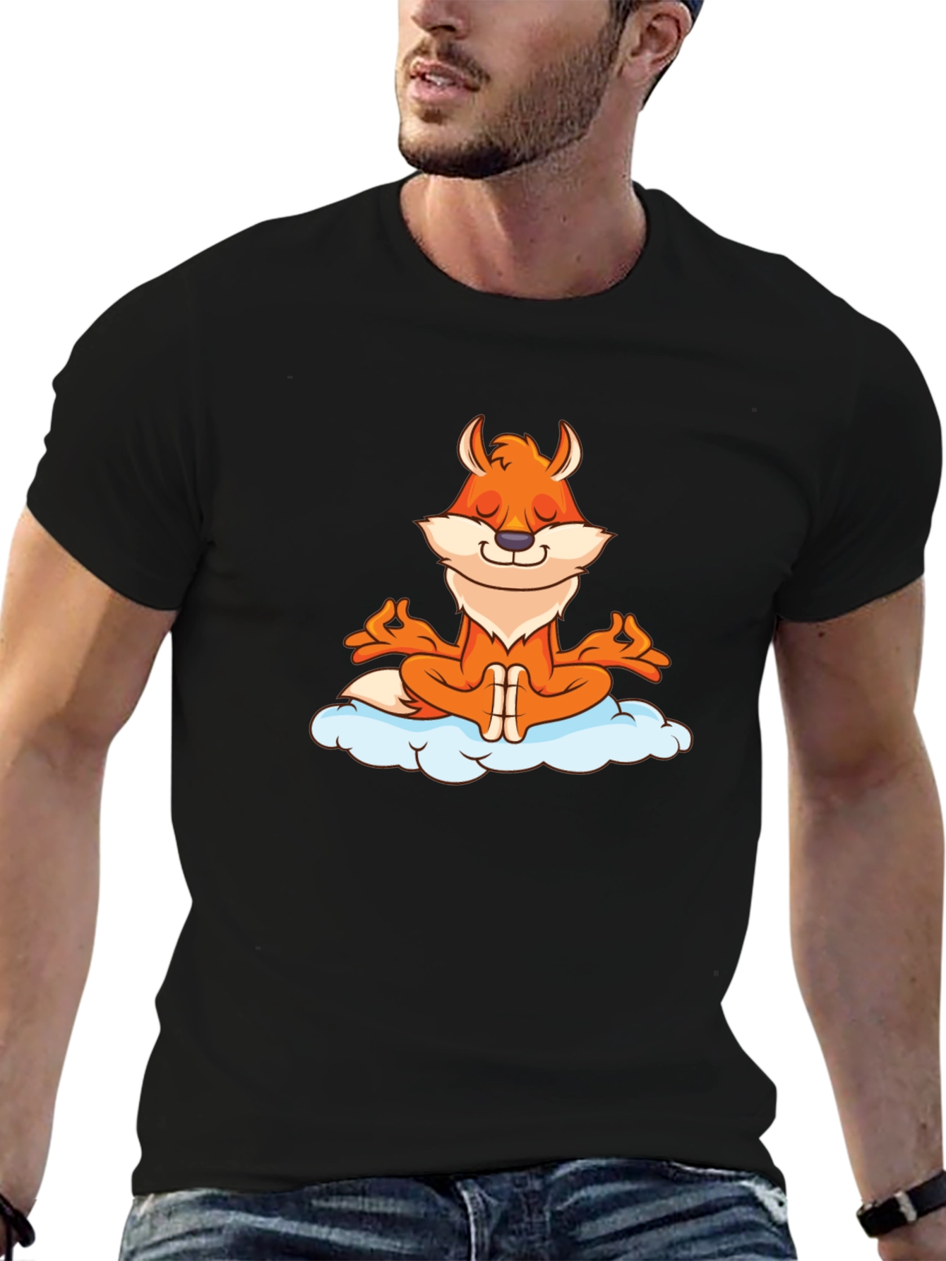 Meditating Fox Graphic Tee