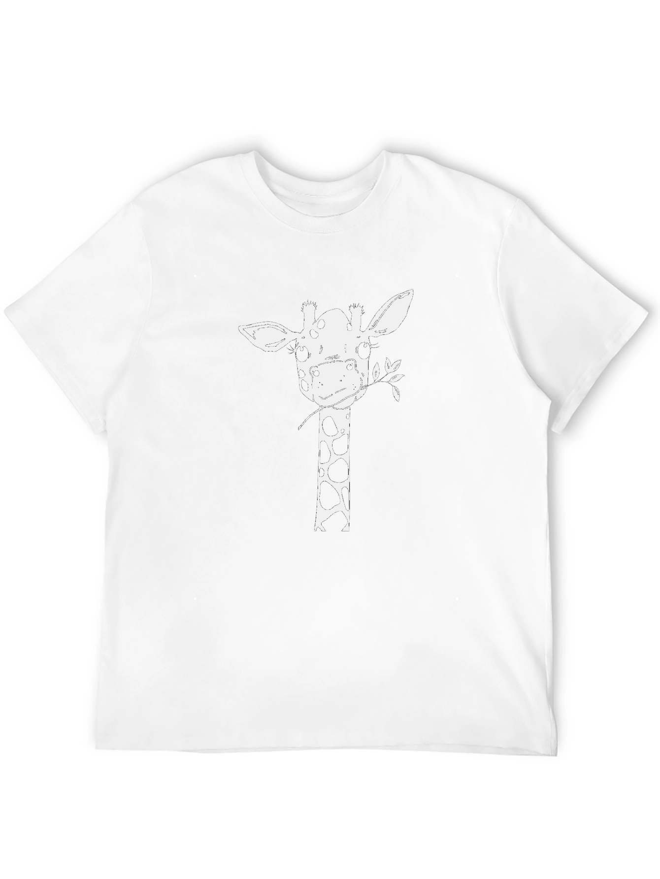 Giraffe Graphic Tee - Black Casual T-Shirt
