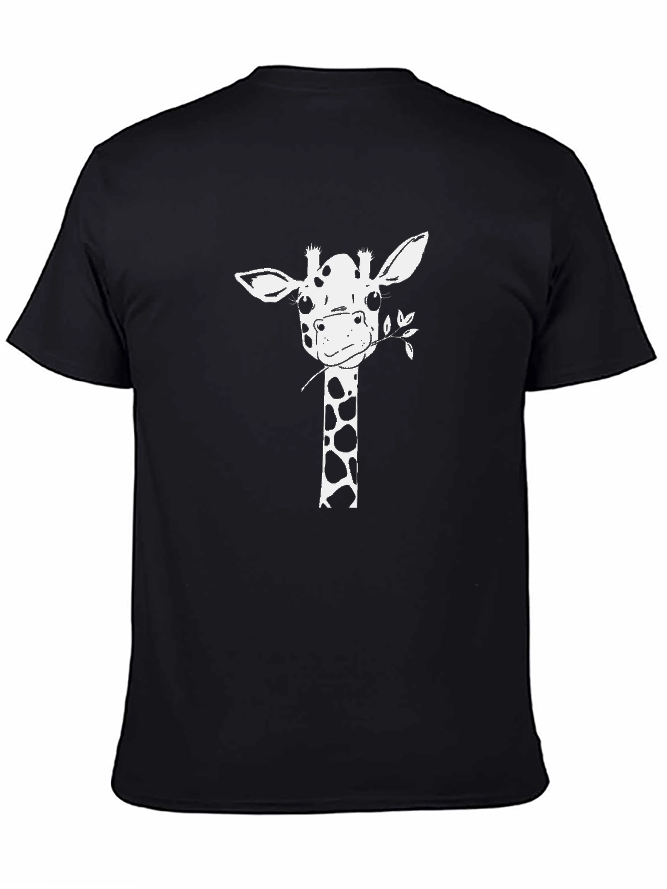 Giraffe Graphic Tee - Black Casual T-Shirt
