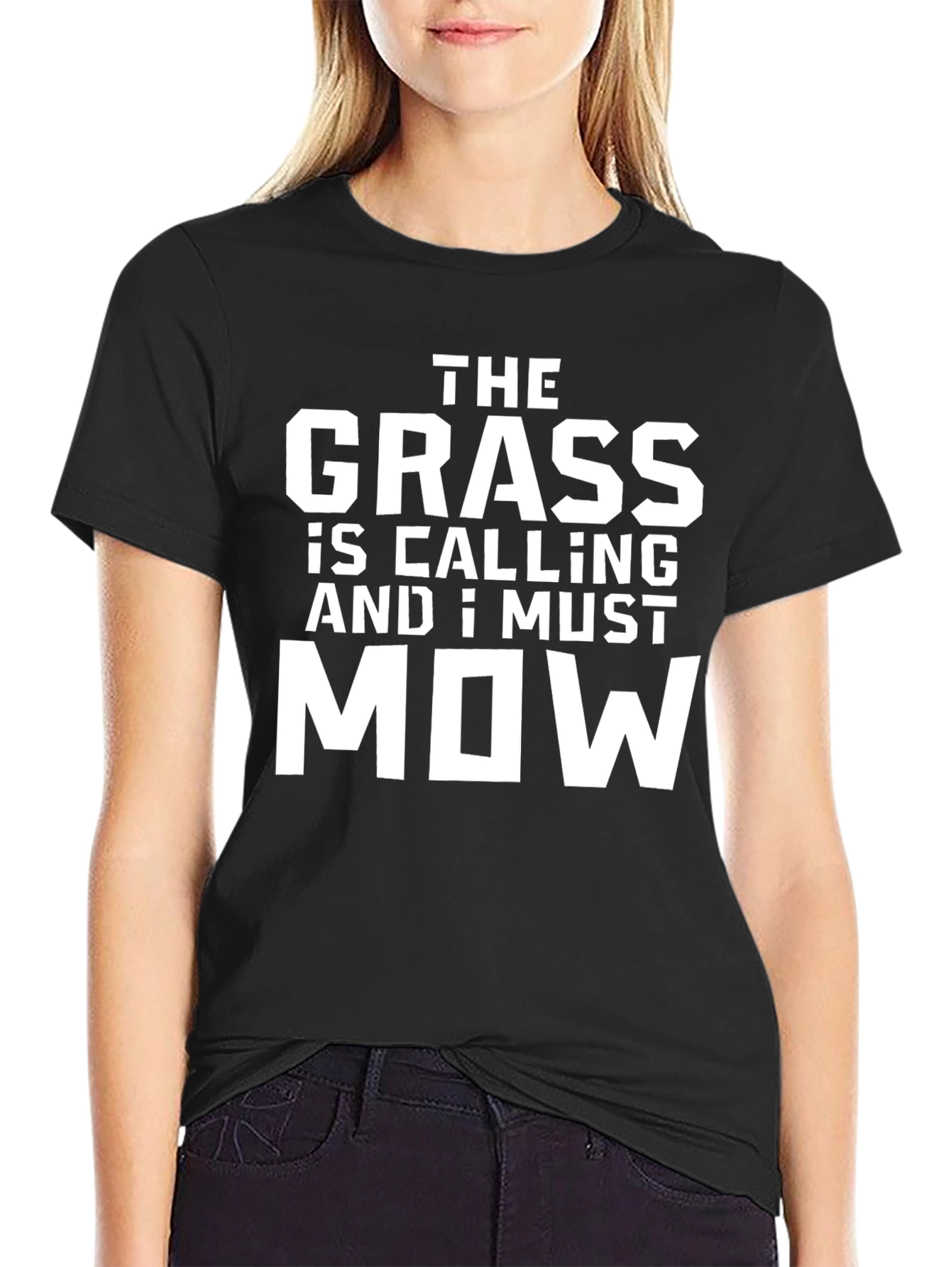 The Grass is Calling T-Shirt: Mowing Lawn Tee
