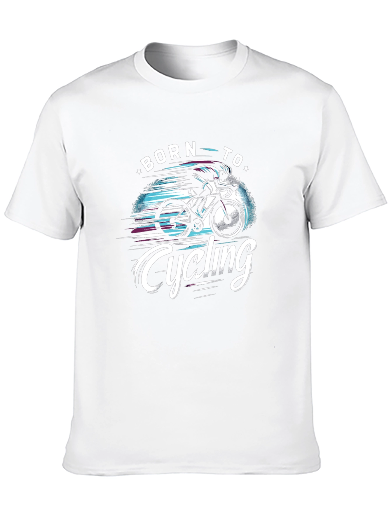 Born to Cycling Black Graphic Tee