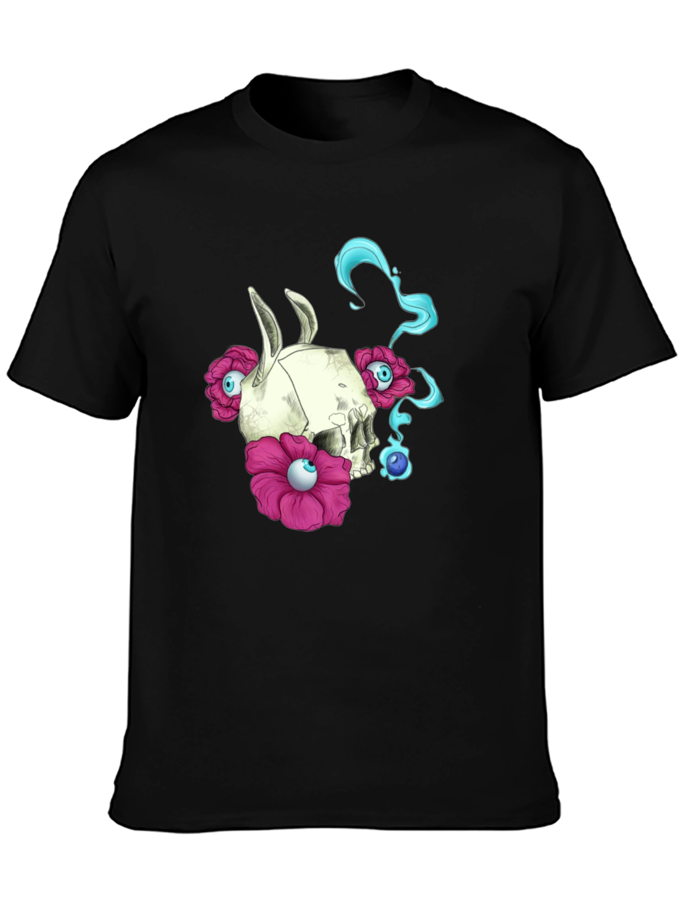 Skull & Flowers Graphic Tee