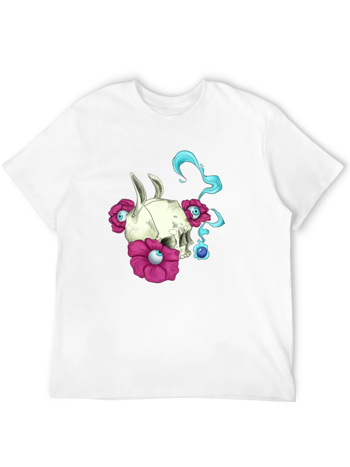 Skull & Flowers Graphic Tee