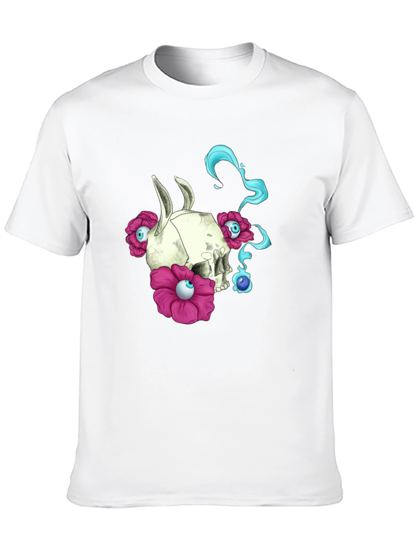 Skull & Flowers Graphic Tee