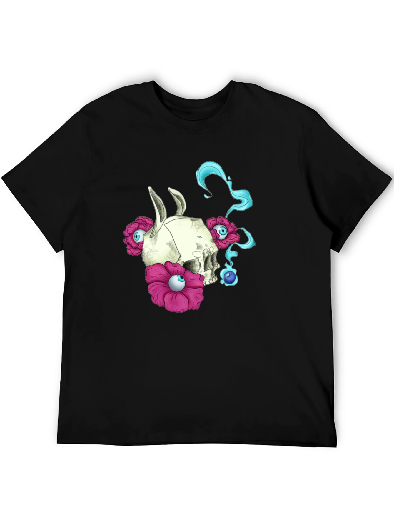 Skull & Flowers Graphic Tee