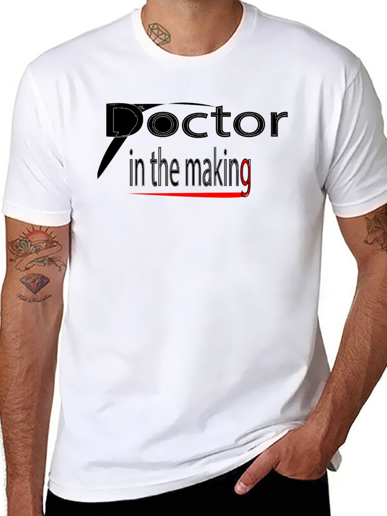 Doctor in the Making Black T-Shirt