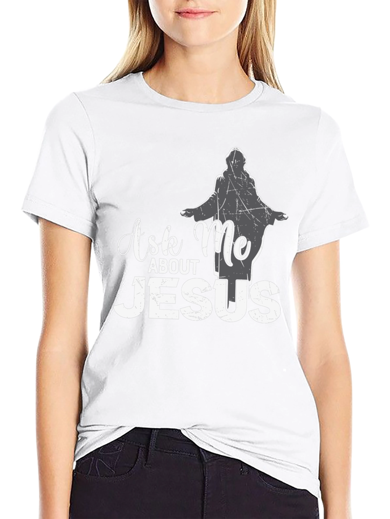 Ask Me About Jesus T-Shirt - Christian Apparel