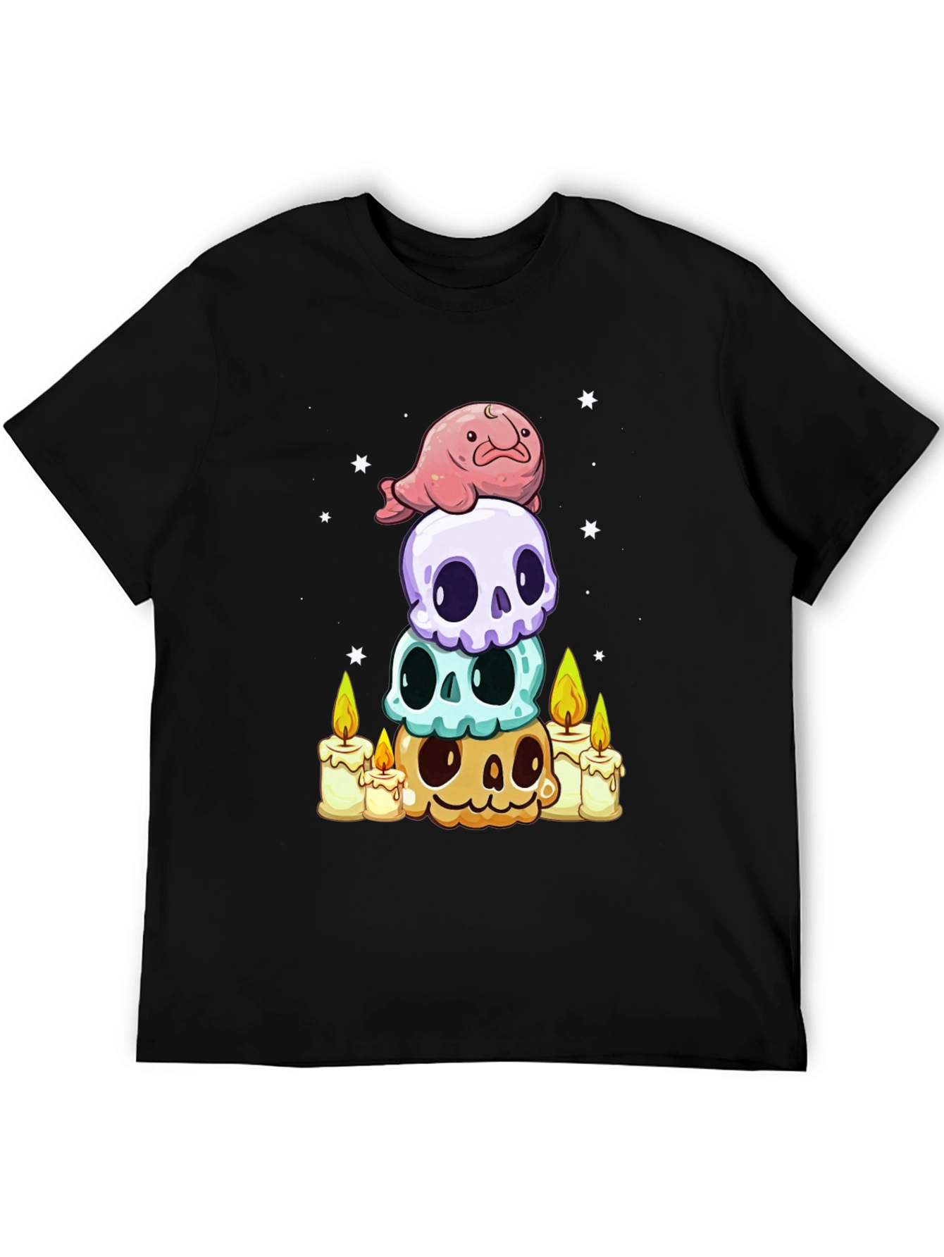 Stacked Skulls & Blobfish T-Shirt