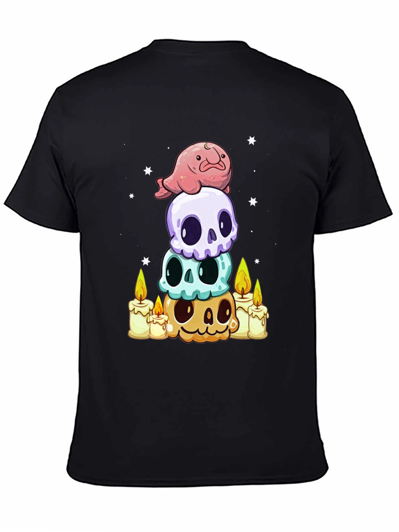 Stacked Skulls & Blobfish T-Shirt