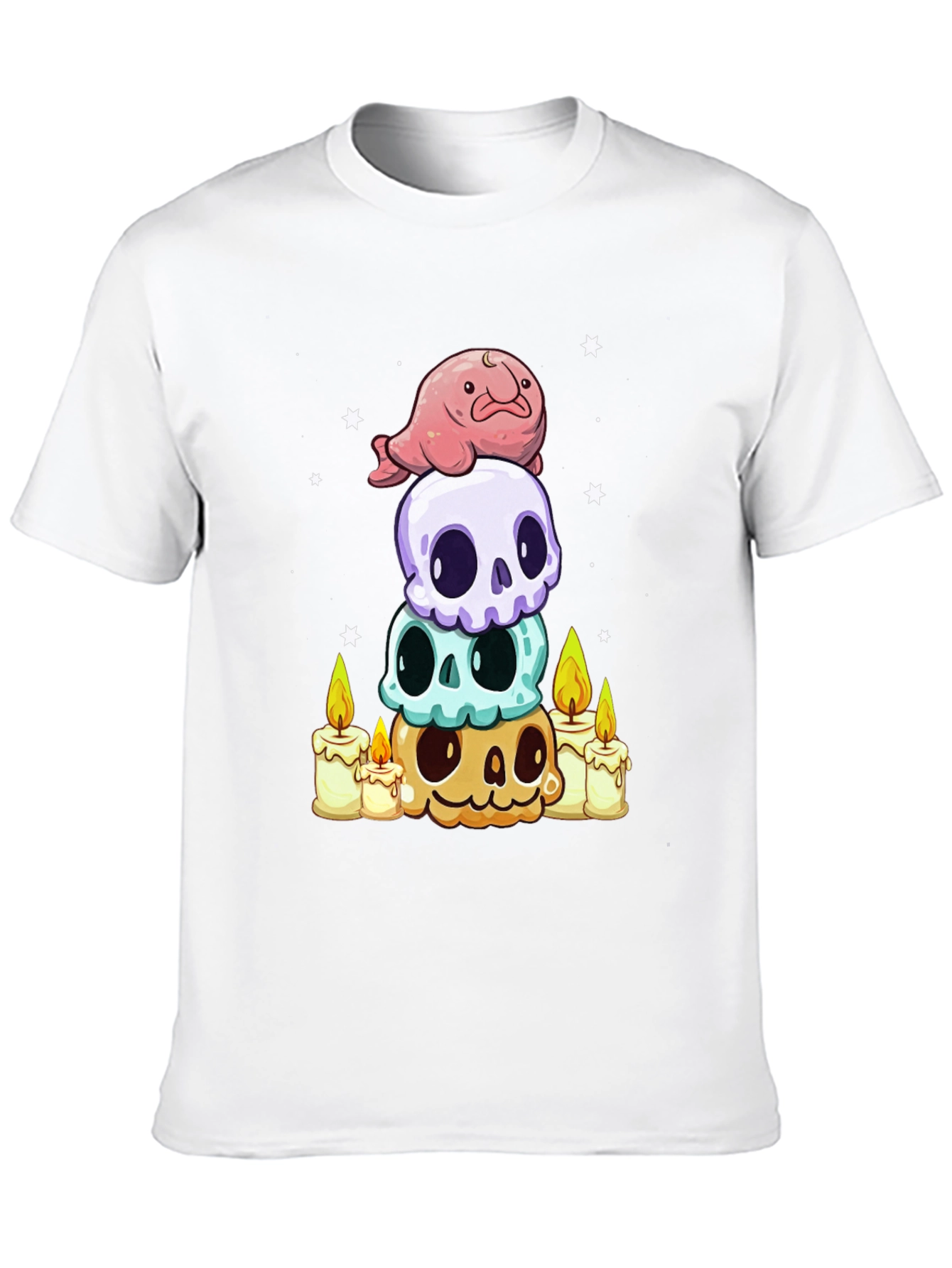 Stacked Skulls & Blobfish T-Shirt