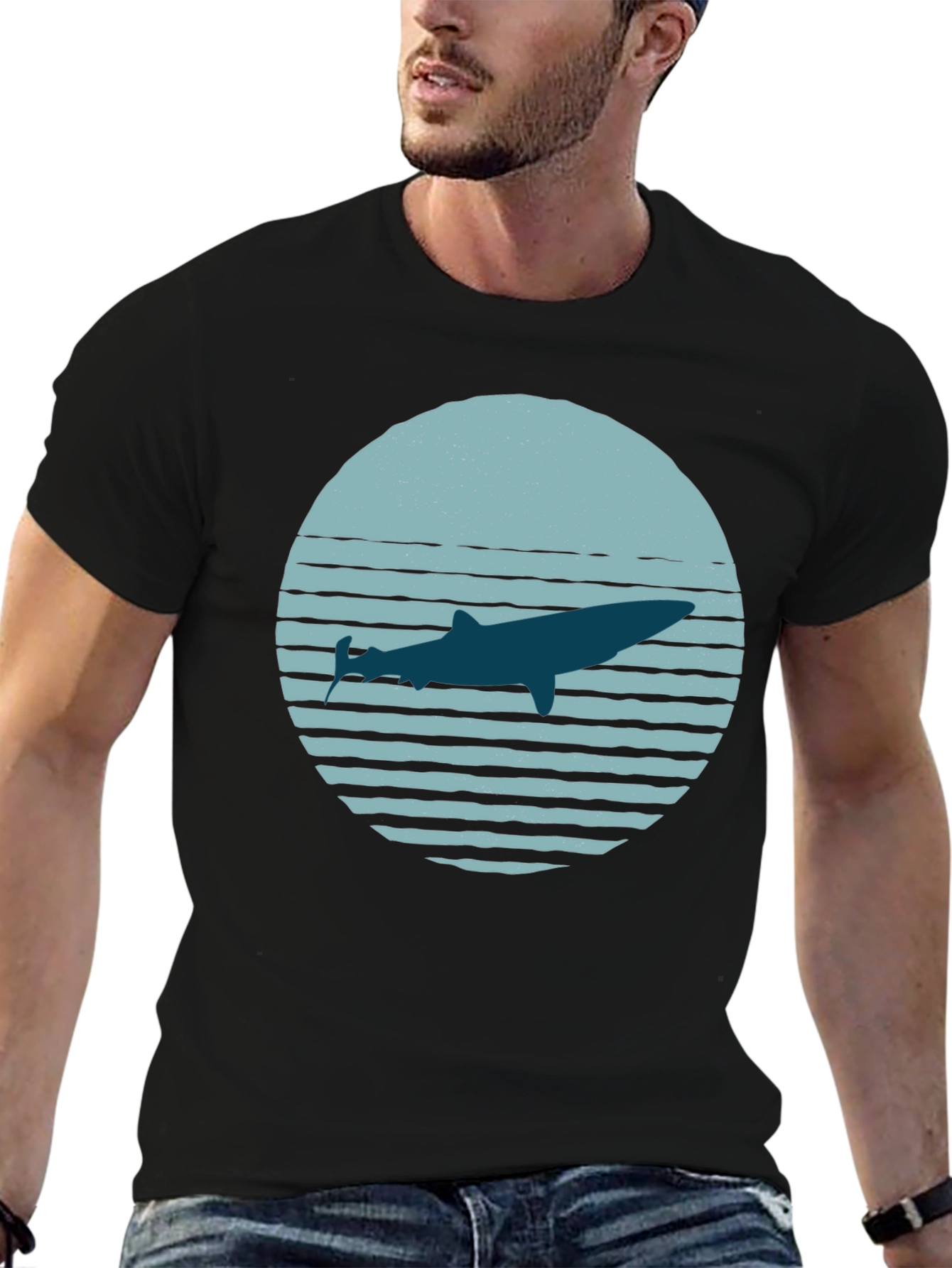 Whale Graphic Tee - Retro Style