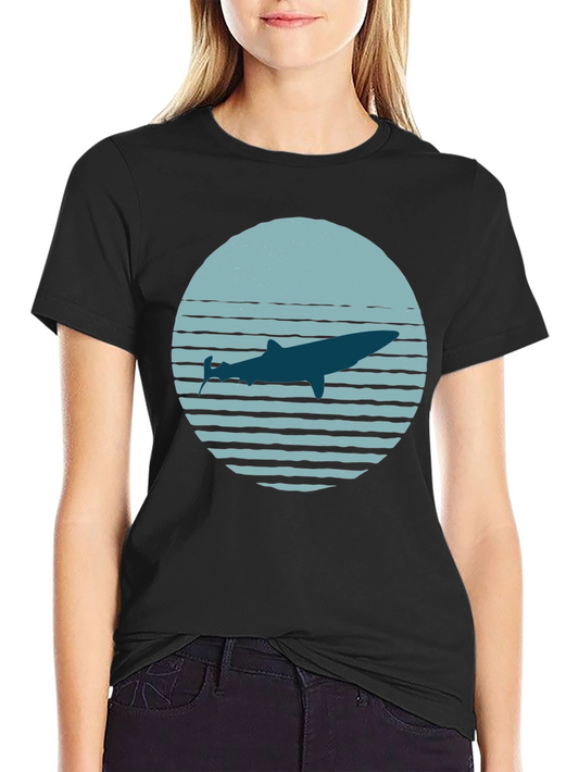 Whale Graphic Tee - Retro Style