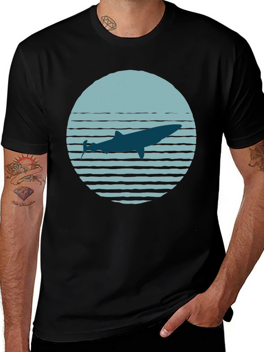Whale Graphic Tee - Retro Style