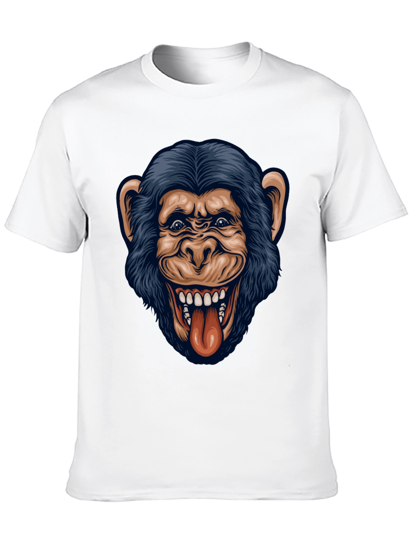 Funny Monkey Graphic Black T-Shirt