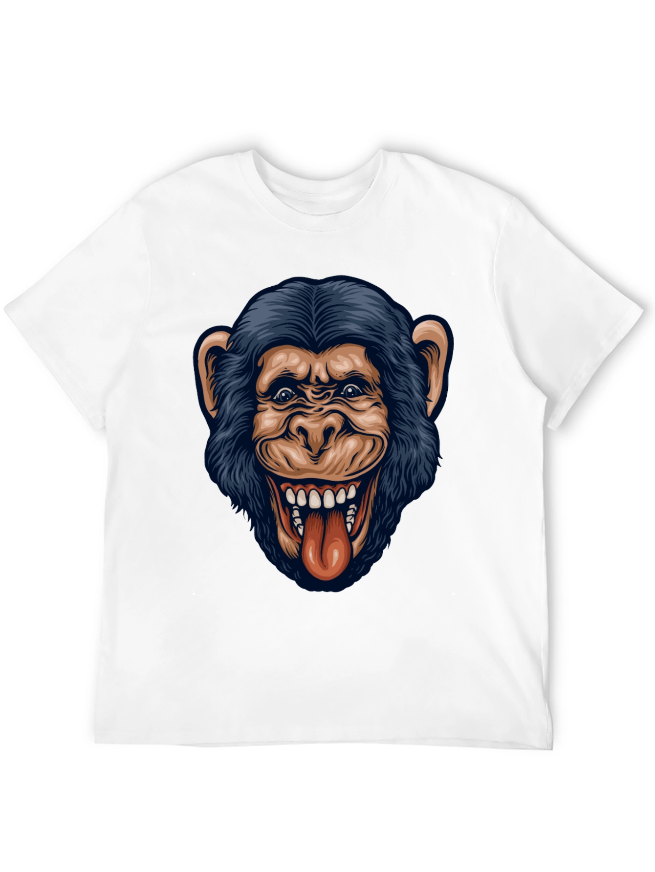 Funny Monkey Graphic Black T-Shirt