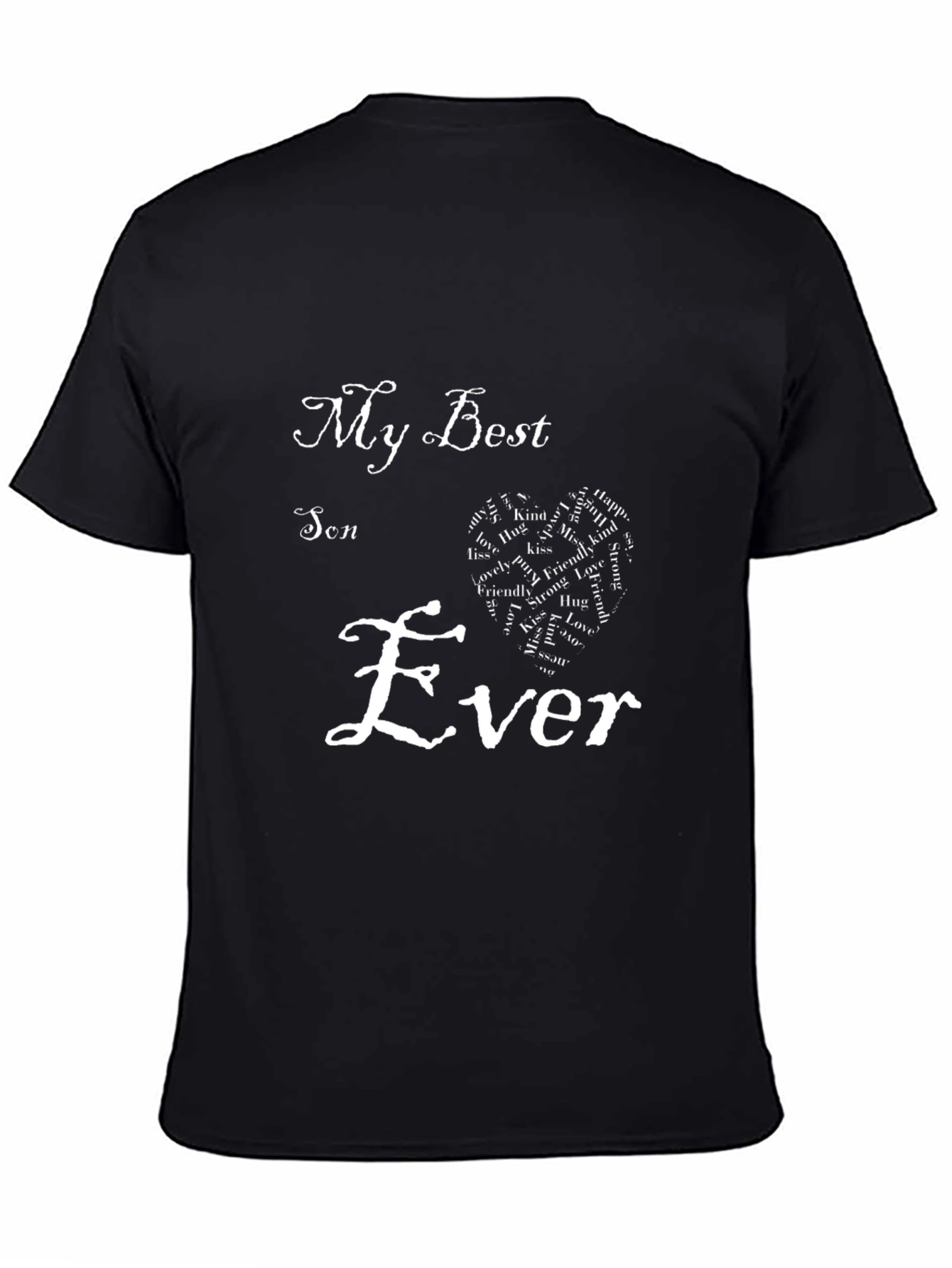My Best Son Ever Black Graphic Tee
