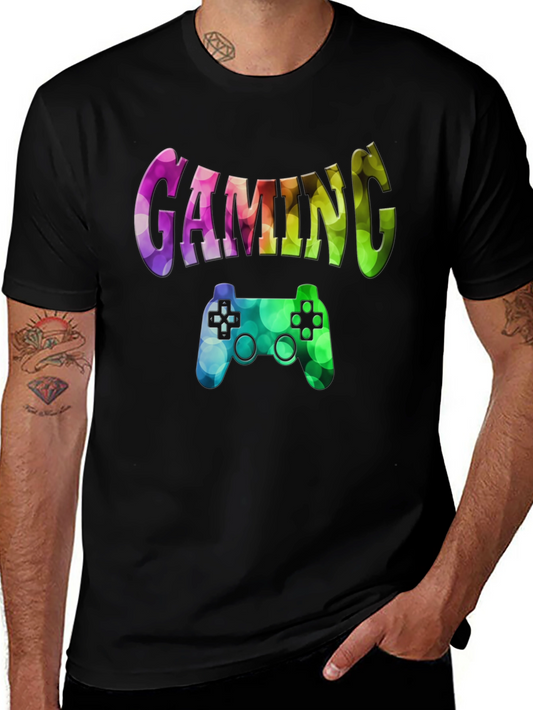 Gaming Controller Graphic Print T-Shirt