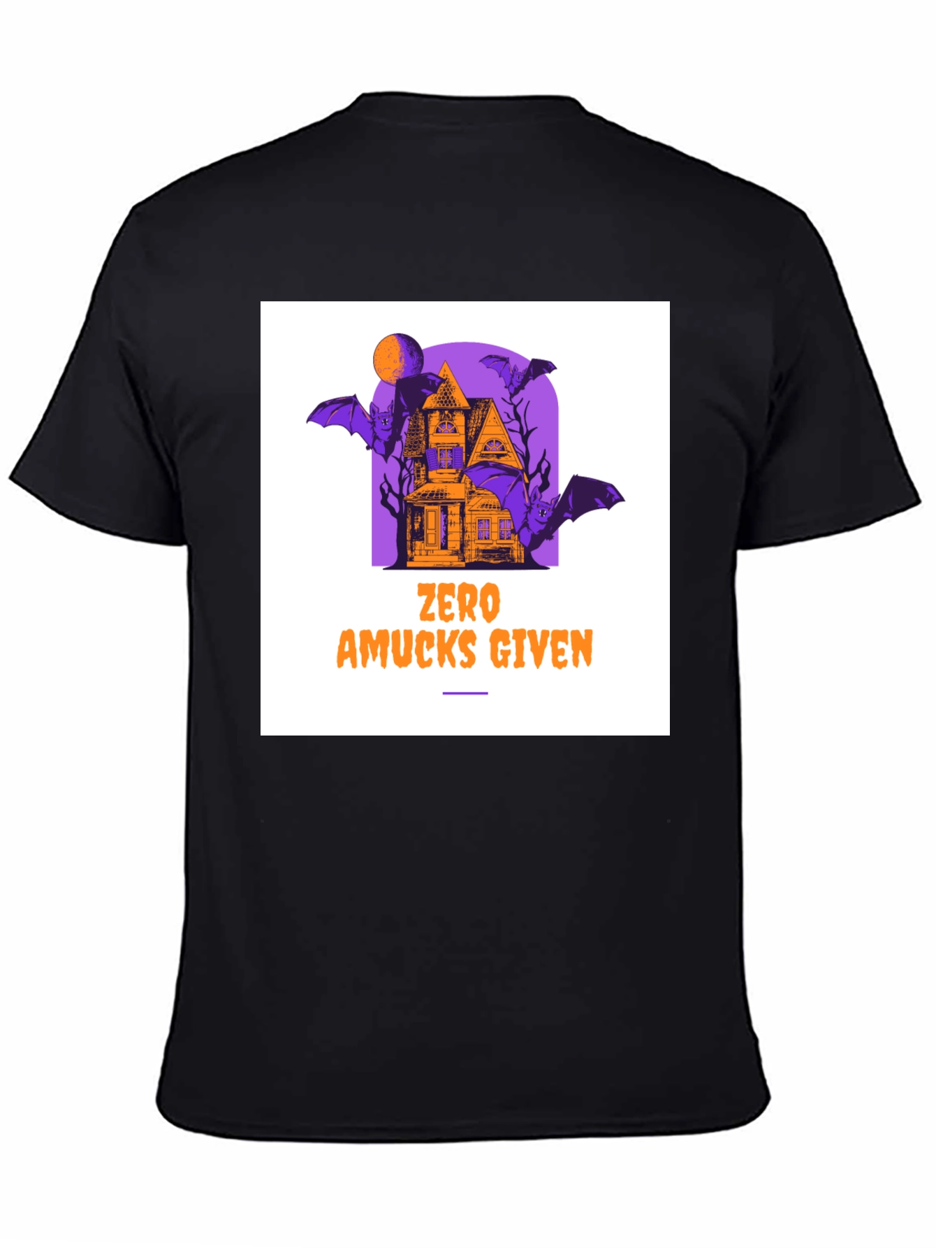 Zero Amucks Given Halloween Graphic T-Shirt